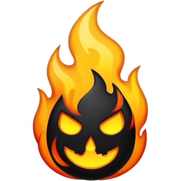 Fire that is black emoji