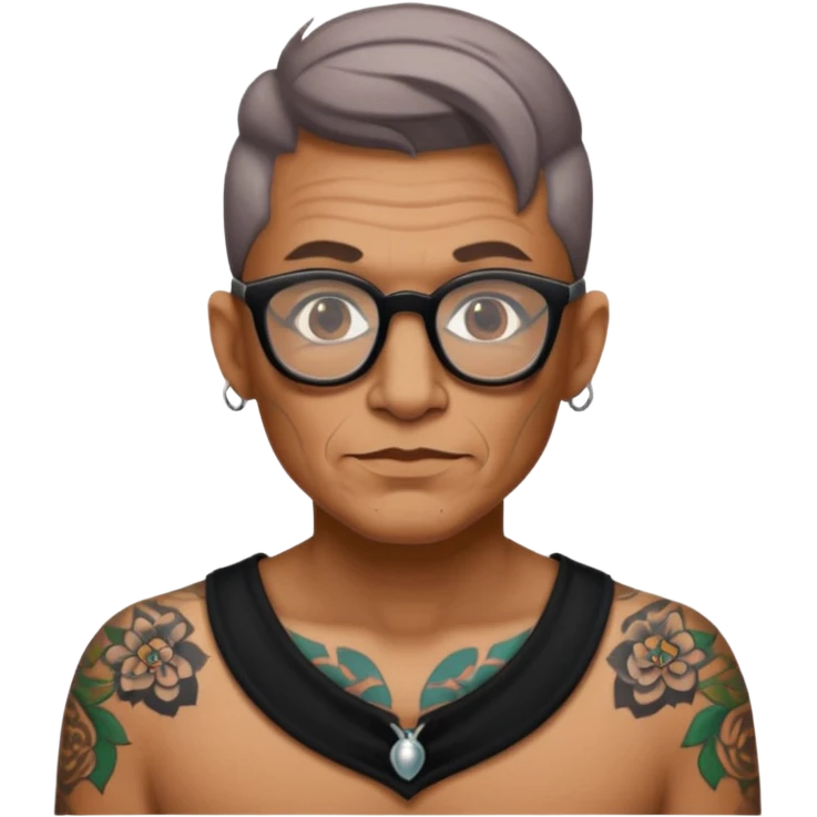tattooed folk tattoo artist eccentric emoji