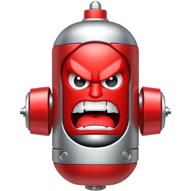 vibrator with angry face emoji