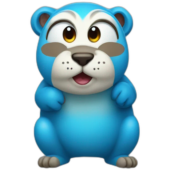 Blue gopher emoji