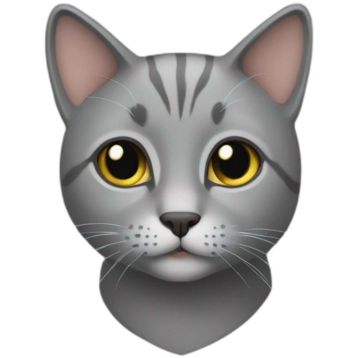 Grey cat  emoji