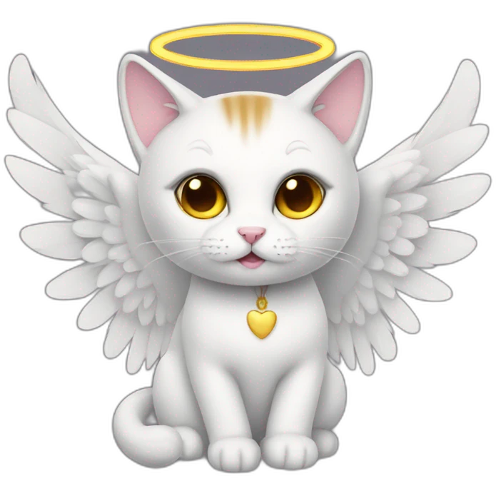 cat angel emoji