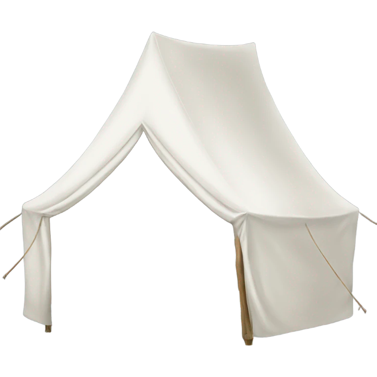 White hood tent emoji