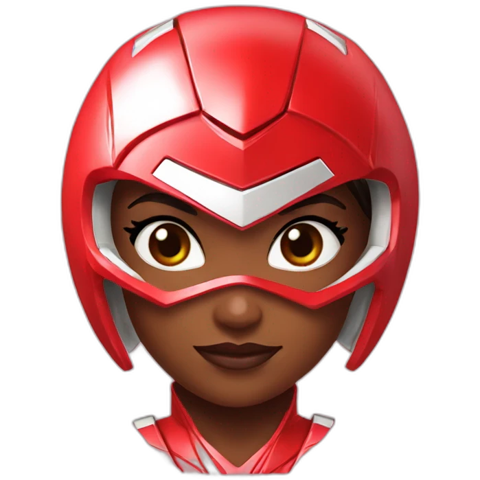 red power ranger girl emoji