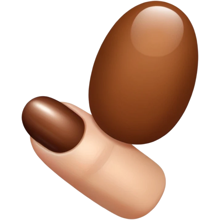 brown nails emoji