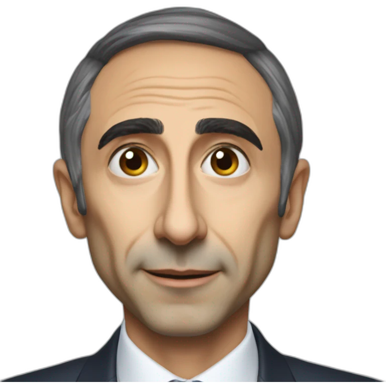 Eric zemmour qui fait un doigt d’honneur emoji