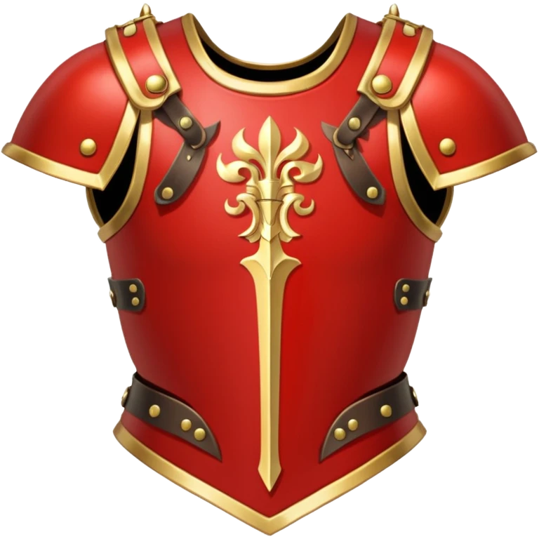 gold-red cuirass + twin blades. negative : characters emoji