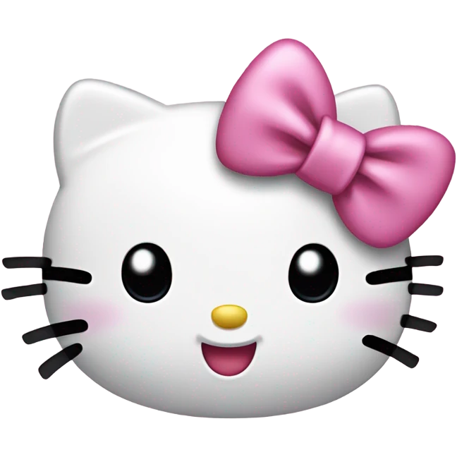 Hello kitty happy emoji
