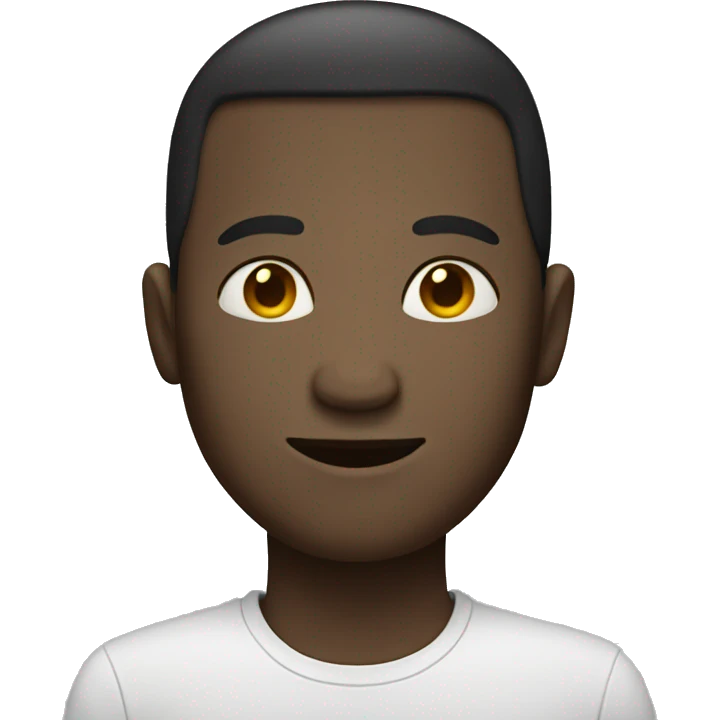 Person with no eyes smiling emoji