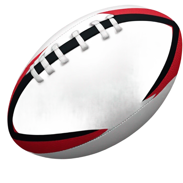 white rugby ball emoji