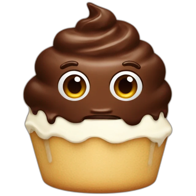 chocolate with cream emoji