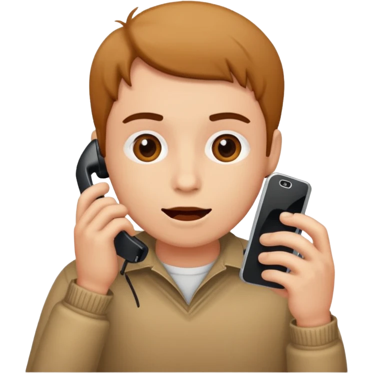 Me eating a phone emoji