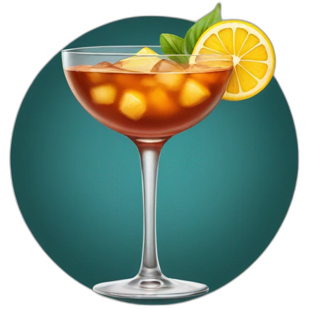 Old fashion cocktail emoji