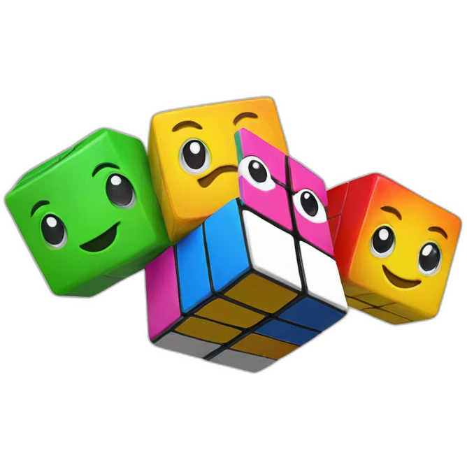 Rubiks Block and friends emoji