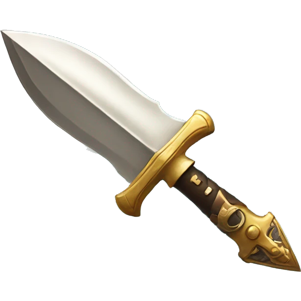 small old cheap dagger flying through the sky emoji
