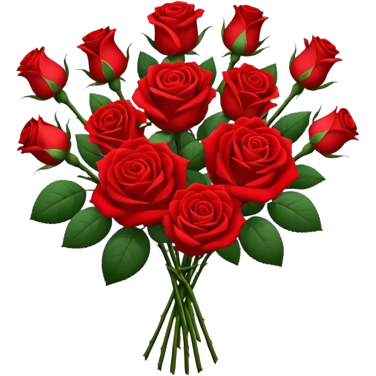 一束玫瑰花 emoji