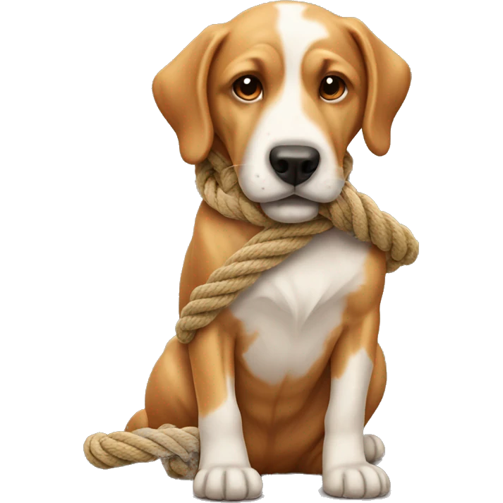 Dog rope  emoji