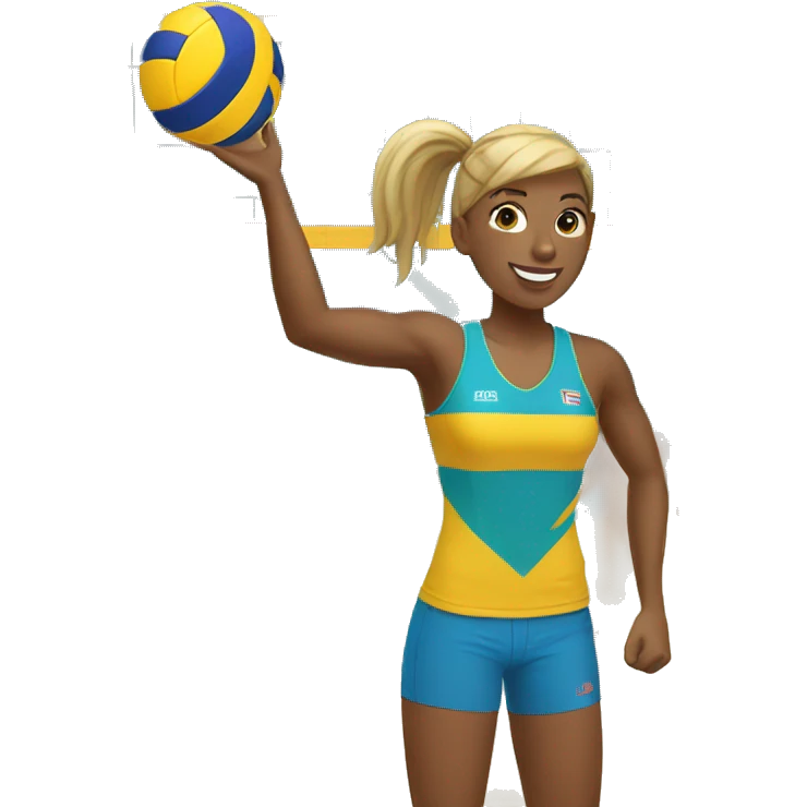Beach volleyball player emoji