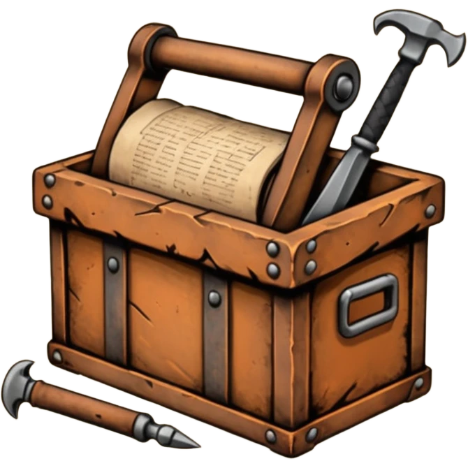 Ancient Tools + Printing Revolution emoji