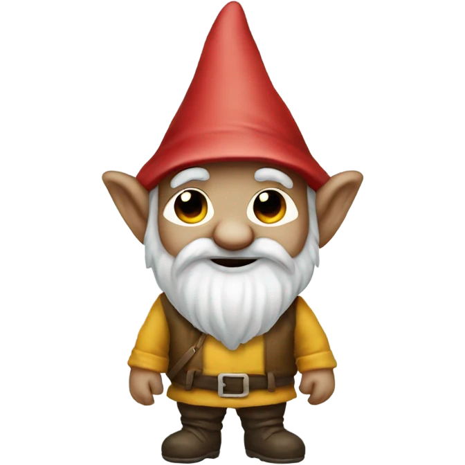 Gnome with no eyes emoji