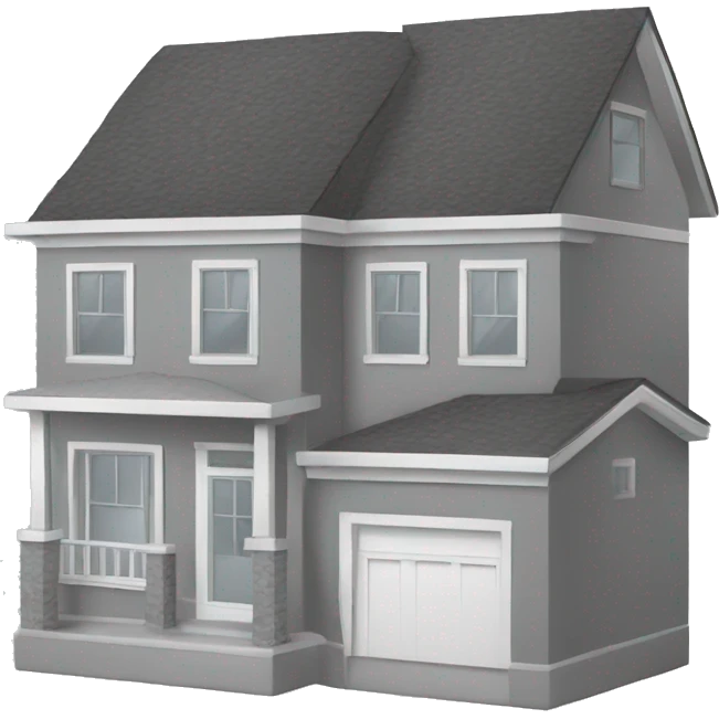house construction gray emoji