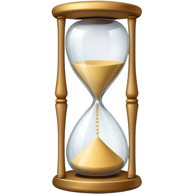 White hourglass emoji