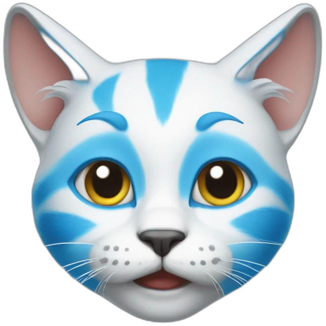 blue smurf cat emoji