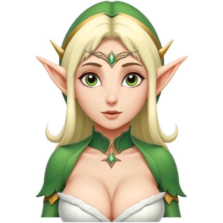 Elf woman with giant boobs emoji