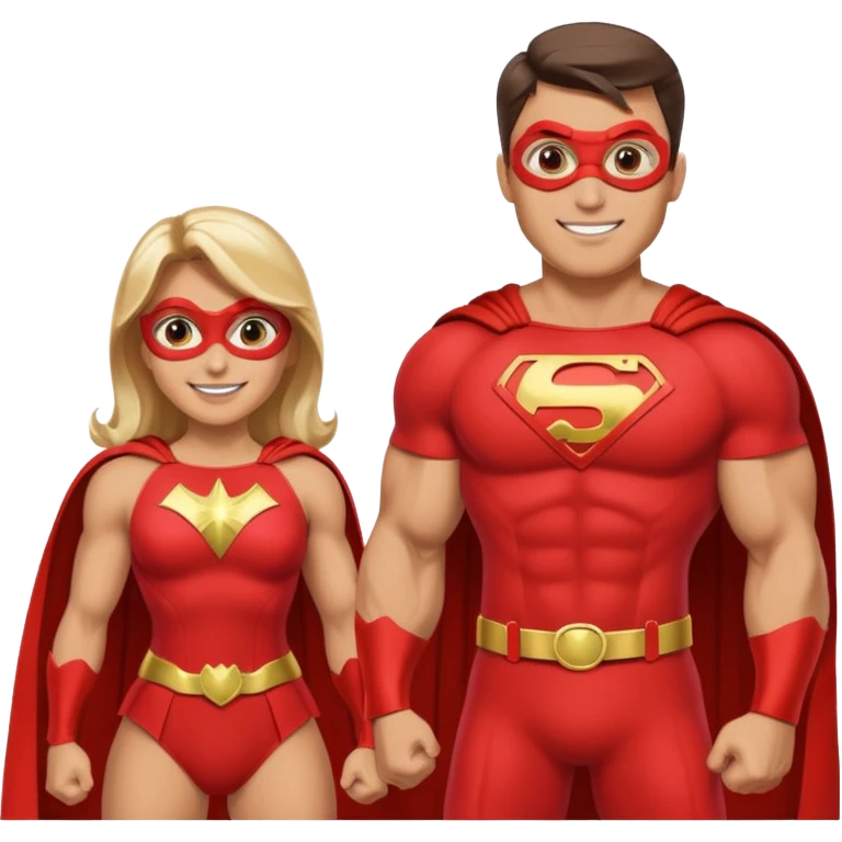Superhero couple  emoji
