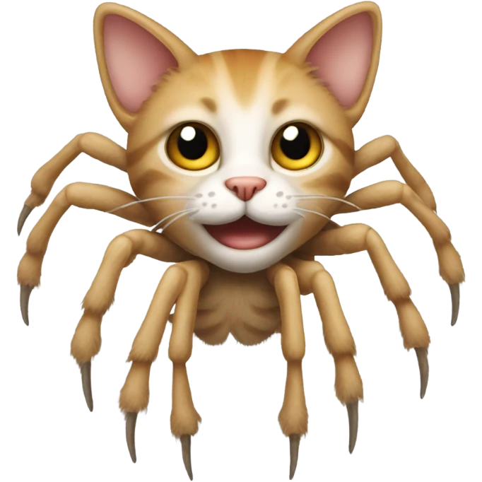 Cat as a spider emoji