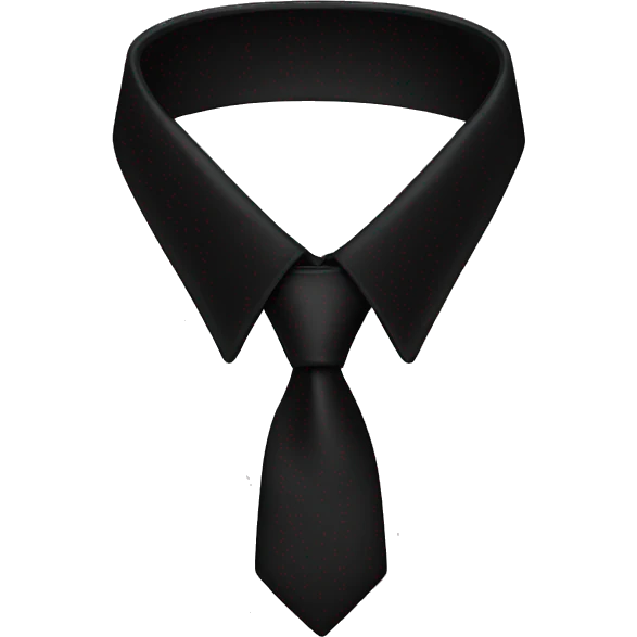 black collar black  emoji