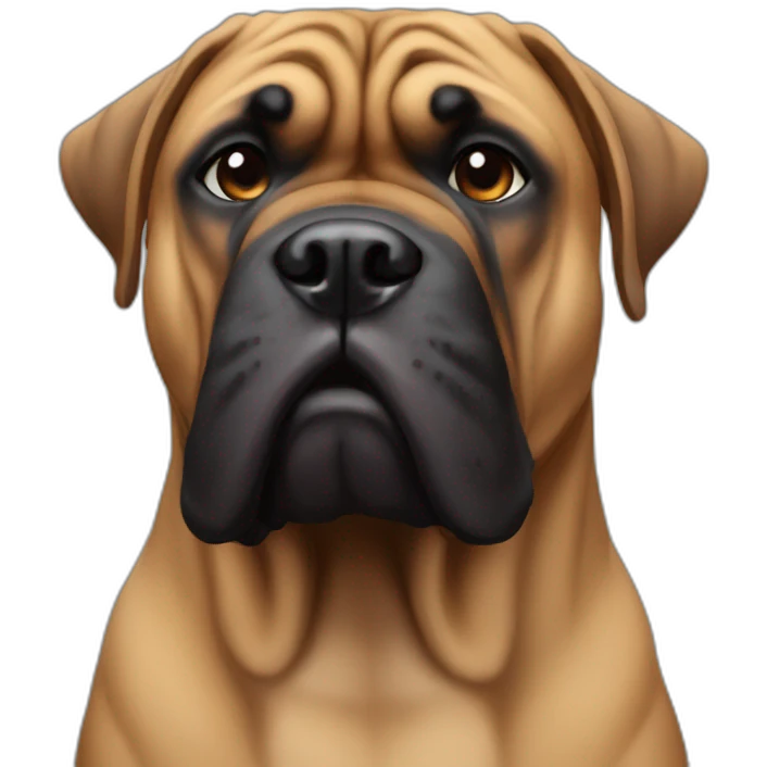 bullmastiff tête emoji