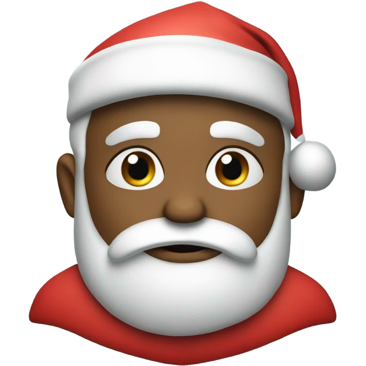 Disappointed Santa Claus ￼ emoji