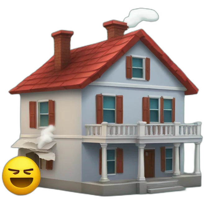 Killing bills with house emoji
