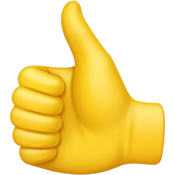 thumbs up emoji, positive and bold emoji