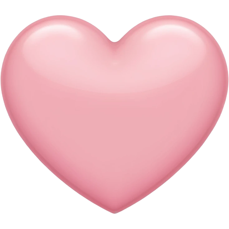 Light pink heart emoji