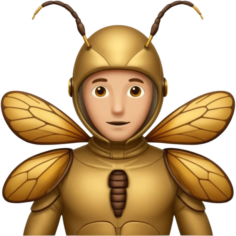 inscticidier man with bug suit emoji