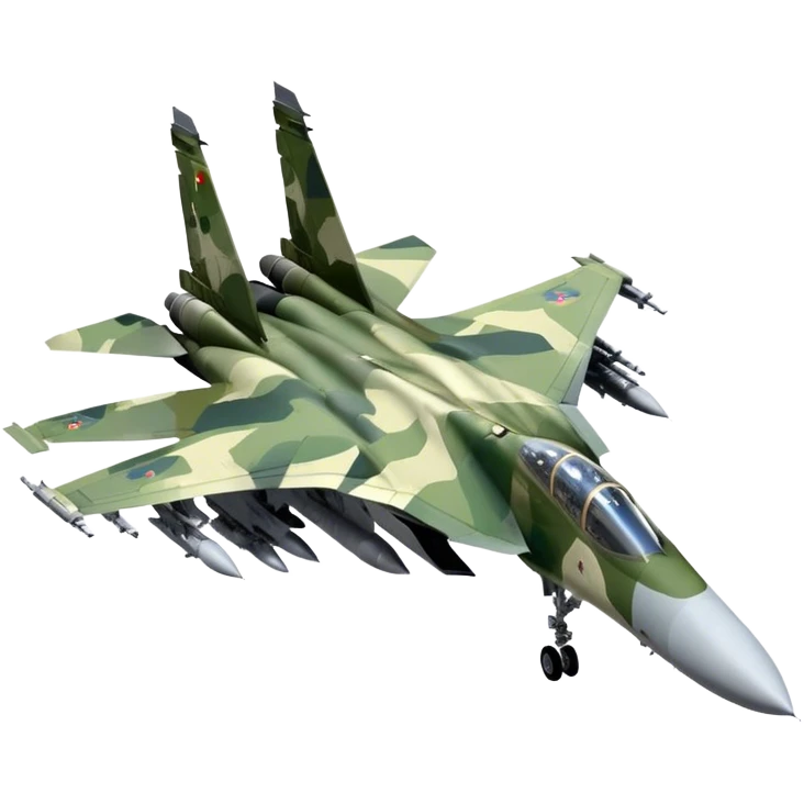 SU-35 Jet - Sukhoi (Model Year: 2020) (Iconic colour: Camouflage green) emoji