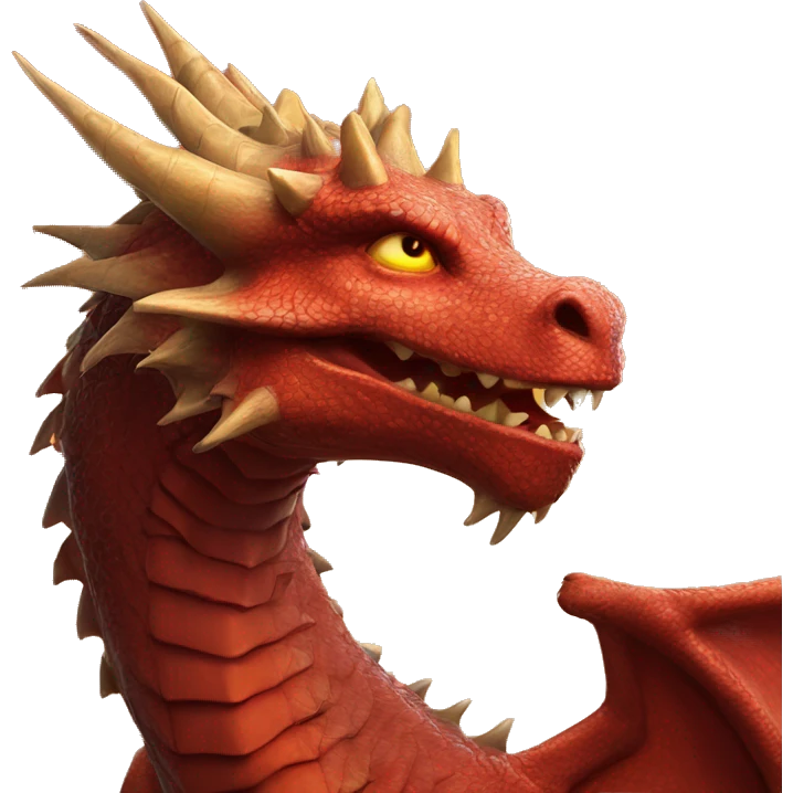 Sunfyre the dragon from house of the dragon. He is gold  emoji