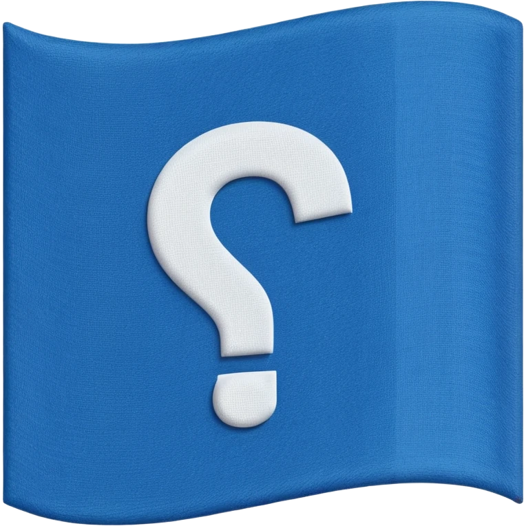 A Flag with a question mark on it emoji