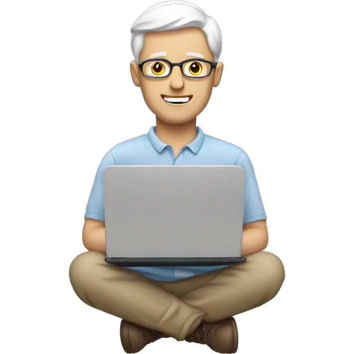 white man with laptop emoji