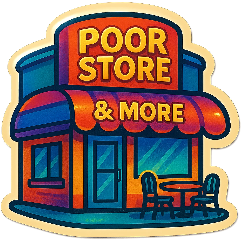Cafe named poor store & More emoji