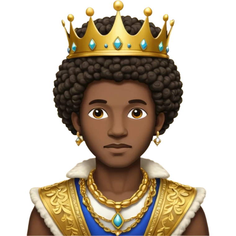 Afro prince emoji