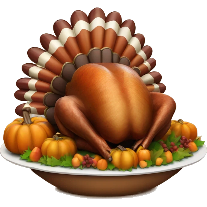 Happy Thanksgiving turkey emoji