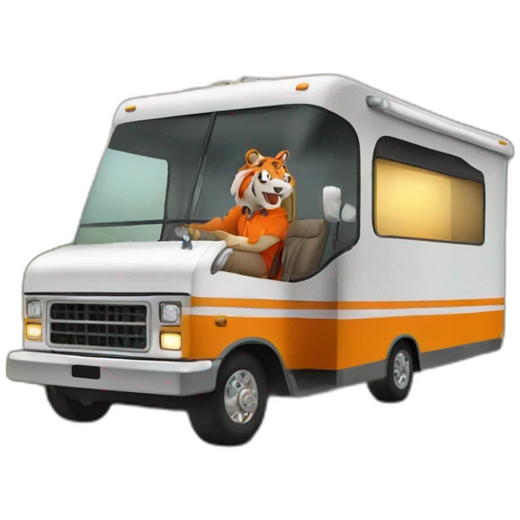 Clemson-tiger-driving-a-class-a-rv emoji