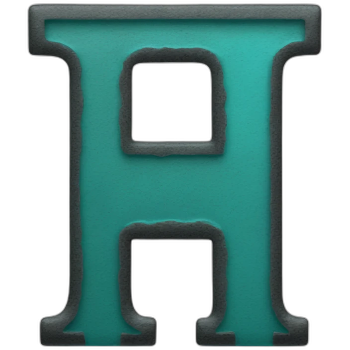 black lowercase letter t and turquose verical to the right of it emoji
