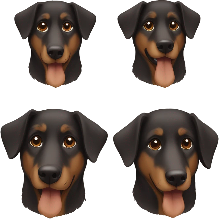 black and brown austrailian shepherd german shepherd mix emoji