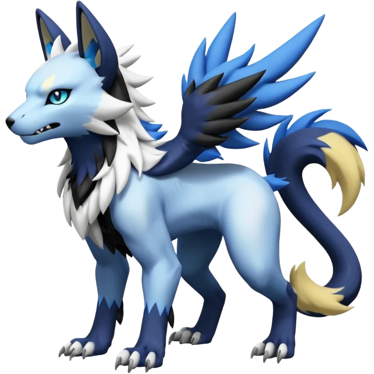 WereGarurumon-Zeraora-Renamon-Absol-fusion-hybrid-creature (full body emoji