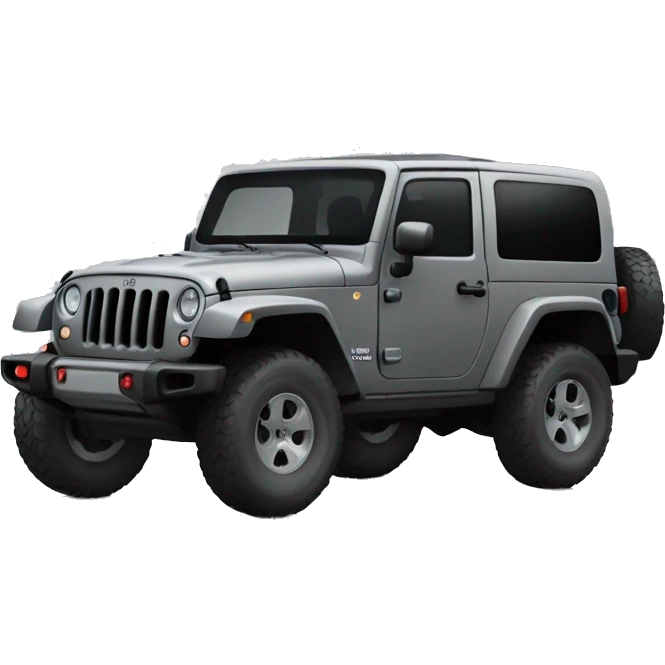 Jeep rubicon grey emoji
