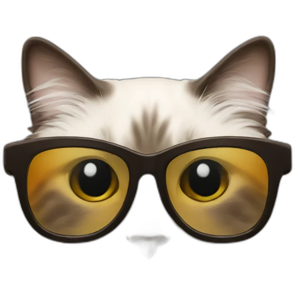 ragdoll cat sunglasses emoji